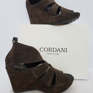 Cordani Women's Rollins Suede Wedge Sandal